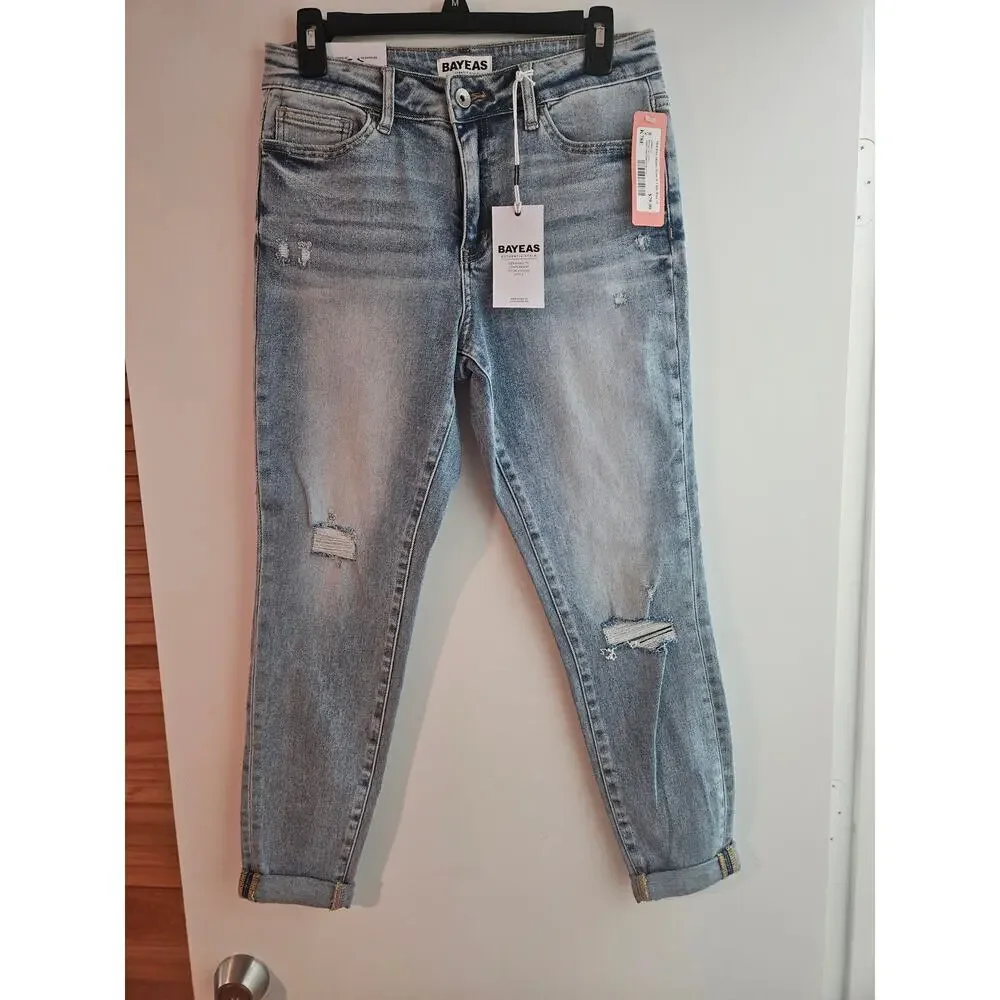 Brand New Women's Bayeas Perfect Stretch High Rise Skinny Jeans Size 29 - Picture 2 of 7